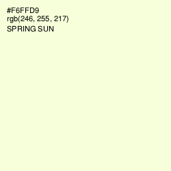 #F6FFD9 - Spring Sun Color Image